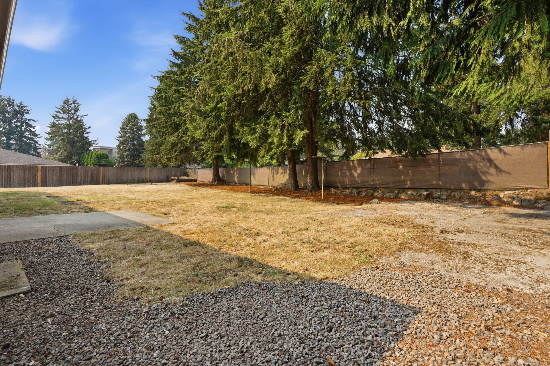 Fenced Backyard